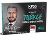 2023 KPSS Genel Yetenek İnteraktif Serisi Türkçe Video Ders Notları