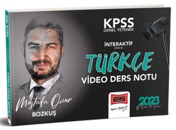 2023 KPSS Genel Yetenek İnteraktif Serisi Türkçe Video Ders Notları