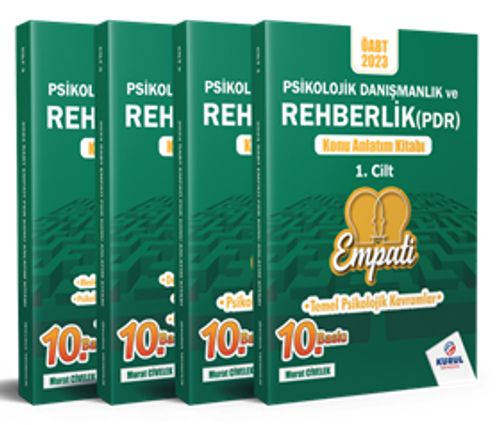 2023 ÖABT Empati Psikolojik Danışmanlık ve Rehberlik (PDR) Konu Anlatımlı Modüler Set