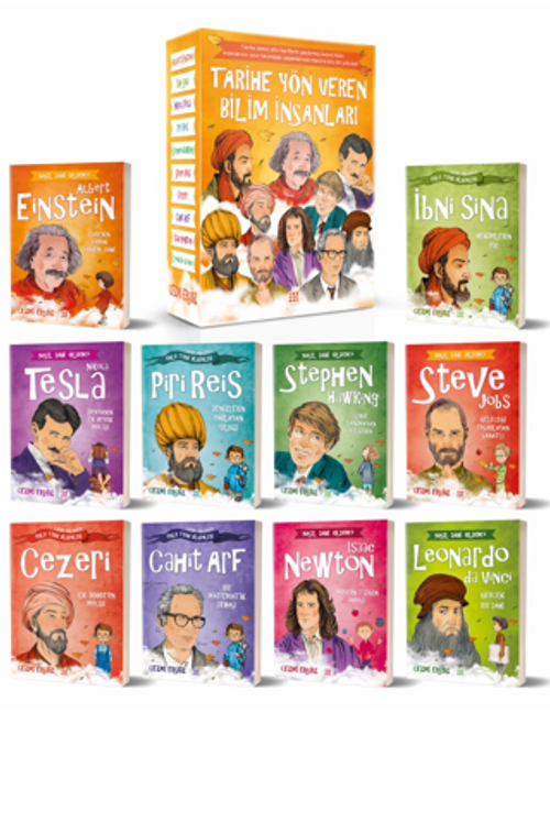 Tarihe Yön Veren Bilim İnsanları Serisi (Kutulu 10 Kitap Takım)