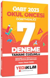 2023 ÖABT Okul Öncesi Öğretmenliği Tamamı Çözümlü 7 Deneme