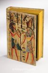 Kitap Şeklinde Ahşap Hediye Kutu - Mısır Papirus Sunuş
