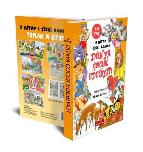 Dünya Çocuk Edebiyatı Seçme Öyküler (7-8 Yaş 10 Kitap Set)