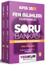2023 ÖABT Fen Bilimleri Öğretmenliği Tamamı Çözümlü Soru Bankası Seti (2 Cilt)
