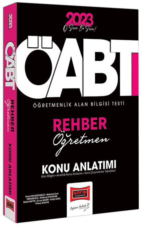 2023 KPSS ÖABT Rehber Öğretmen Konu Anlatımı 