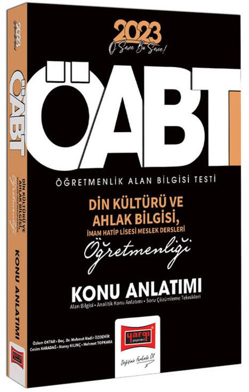 2023 KPSS ÖABT Din Kültürü ve Ahlak Bilgisi ve İmam Hatip Lisesi Meslek Dersleri Konu Anlatımı 