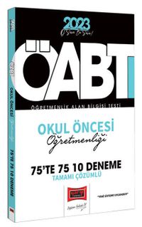 2023 KPSS ÖABT Okul Öncesi Öğretmenliği Tamamı Çözümlü 10 Deneme 