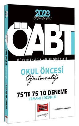 2023 KPSS ÖABT Okul Öncesi Öğretmenliği Tamamı Çözümlü 10 Deneme 