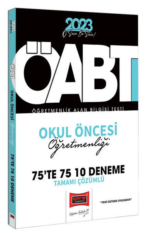 2023 KPSS ÖABT Okul Öncesi Öğretmenliği Tamamı Çözümlü 10 Deneme 