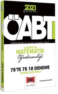 2023 KPSS ÖABT İlköğretim Matematik Öğretmenliği Tamamı Çözümlü 10 Deneme 