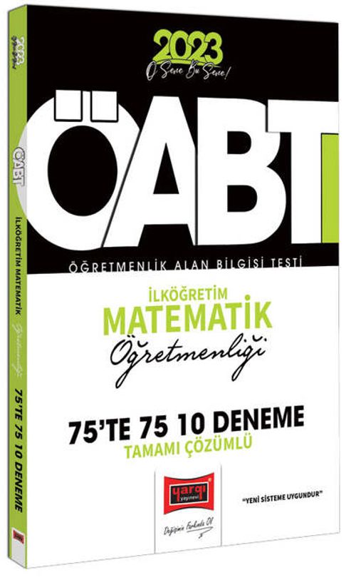 2023 KPSS ÖABT İlköğretim Matematik Öğretmenliği Tamamı Çözümlü 10 Deneme 