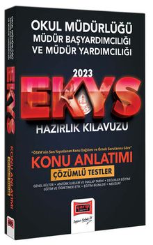 2023 EKYS Okul Müdürlüğü, Müdür Başyardımcılığı ve Müdür Yardımcılığı Konu Anlatımı ve Çözümlü Testler 