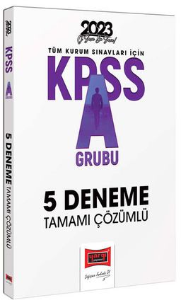 2023 KPSS A Grubu Tüm Dersler Tamamı Çözümlü 5 Deneme Sınavı 