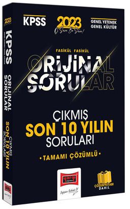 2023 KPSS Genel Kültür Genel Yetenek Orjinal Tamamı Çözümlü Son 10 Yıl Çıkmış Sınav Soruları 