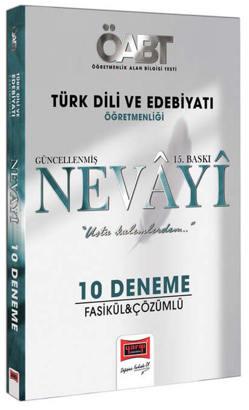2023 KPSS ÖABT Nevayi Türk Dili ve Edebiyatı 10 Fasikül Deneme Tamamı Çözümlü 