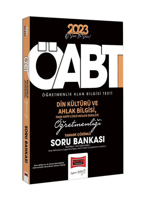 2023 KPSS ÖABT Din Kültürü ve Ahlak Bilgisi İmam Hatip Lisesi Meslek Dersleri Öğretmenliği Tamamı Çözümlü Soru Bankası 
