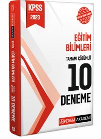 2023 KPSS Eğitim Bilimleri Tamamı Çözümlü 10 Deneme