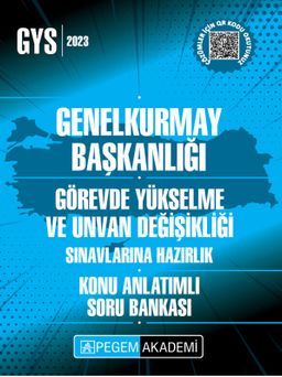 2023 Genelkurmay Başkanlığı Görevde Yükselme Konu Anlatımlı Soru Bankası