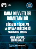 2023 Kara Kuvvetleri Komutanlığı Görevde Yükselme ve Unvan Değişikliği Konu Anlatımlı Soru Bankası