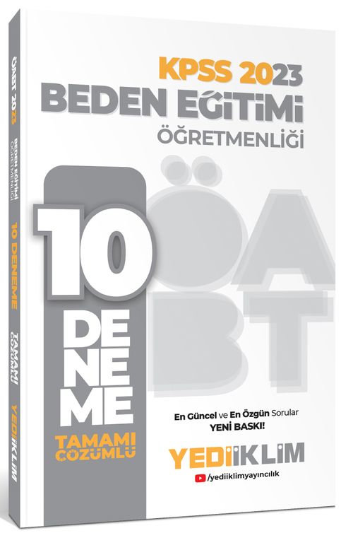 2023 ÖABT Beden Eğitimi Öğretmenliği Tamamı Çözümlü 10 Deneme