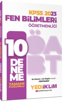 2023 ÖABT Fen Bilimleri Öğretmenliği Tamamı Çözümlü 10 Deneme