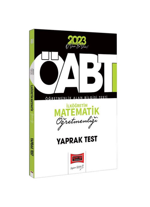2023 KPSS ÖABT İlköğretim Matematik Öğretmenliği Çek Kopart Yaprak Test 