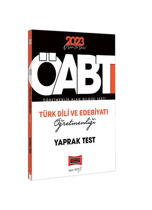 2023 KPSS ÖABT Türk Dili ve Edebiyatı Öğretmenliği Çek Kopart Yaprak Test 