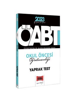 2023 KPSS ÖABT Okul Öncesi Öğretmenliği Çek Kopart Yaprak Test 