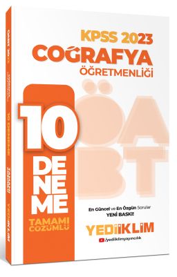 2023 ÖABT Coğrafya Öğretmenliği Tamamı Çözümlü 10 Deneme