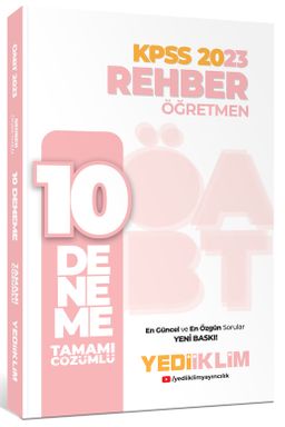 2023 ÖABT Rehber Öğretmen Tamamı Çözümlü 10 Deneme