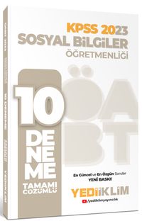 2023 ÖABT Sosyal Bilgiler Öğretmenliği Tamamı Çözümlü 10 Deneme