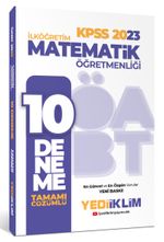 2023 ÖABT İlköğretim Matematik Öğretmenliği Tamamı Çözümlü 10 