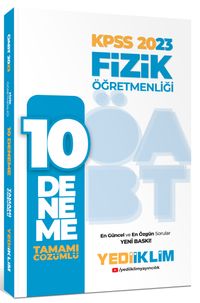 2023 ÖABT Fizik Öğretmenliği Tamamı Çözümlü 10 Deneme