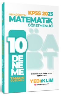 2023 ÖABT Ortaöğretim Matematik Öğretmenliği Tamamı Çözümlü 10 Deneme