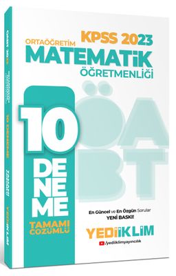 2023 ÖABT Ortaöğretim Matematik Öğretmenliği Tamamı Çözümlü 10 Deneme