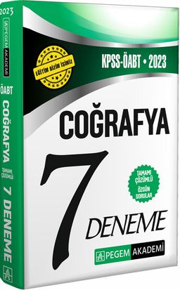 2023 KPSS ÖABT Coğrafya Öğretmenliği 7 Deneme