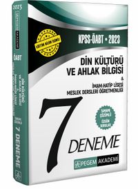 2023 KPSS ÖABT Din Kültürü ve İmamhatip Lisesi Öğretmenliği 7 Deneme