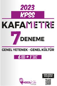 2023 KPSS Genel Yetenek-Genel Kültür Kafametre Tamamı Çözümlü 7 Fasikül Deneme