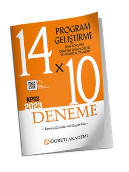 2023 KPSS Eğitim Bilimleri 14x10 Program Geliştirme Sınıf Yönetimi Öğretim Teknolojileri ve Materyal Tasarımı Deneme