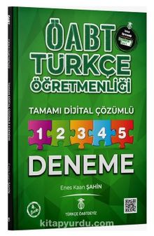 ÖABT Türkçe Öğretmenliği 5 Deneme Dijital Çözümlü 