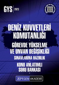 2023 GYS Deniz Kuvvetleri Komutanlığı Görevde Yükselme Konu Anlatımlı Soru Bankası