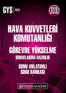 2023 Hava Kuvvetleri Komutanlığı Görevde Yükselme Sınavlarına Hazırlık Konu Anlatımlı Soru Bankası