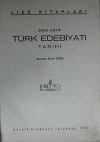 Son Asır Türk Edebiyatı Tarihi / 4-G-17