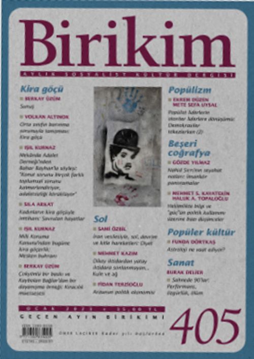 Birikim Aylık Sosyalist Kültür Dergisi Sayı:405 Ocak 2023