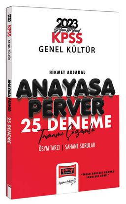 2023 KPSS Anayasaperver Tamamı Çözümlü 25 Deneme 