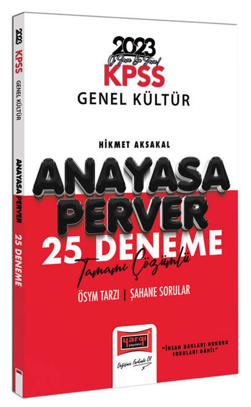 2023 KPSS Anayasaperver Tamamı Çözümlü 25 Deneme 