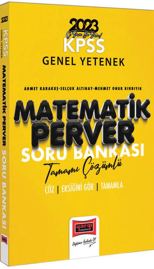 2023 KPSS Matematikperver Tamamı Çözümlü Soru Bankası 