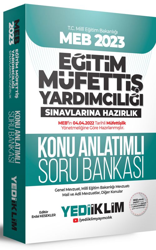 2023 MEB Eğitim Müfettiş Yardımcılığı Sınavlarına Hazırlık Konu Anlatımlı Soru Bankası