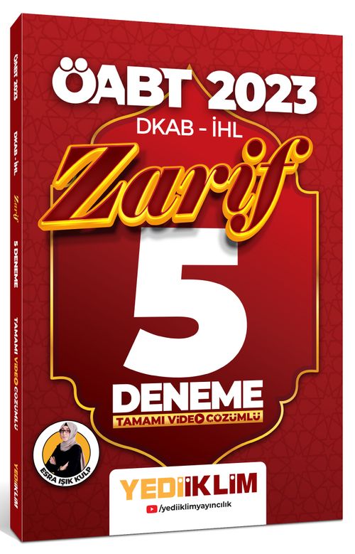 2023 ÖABT DKAP- İHL Zarif Tamamı Video Çözümlü 5 Deneme