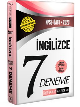 2023 KPSS ÖABT İngilizce Öğretmenliği 7 Deneme